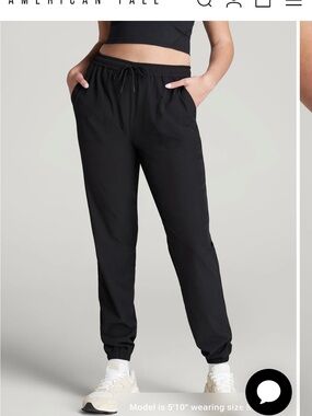 American Tall Women's Black Jogger Pants